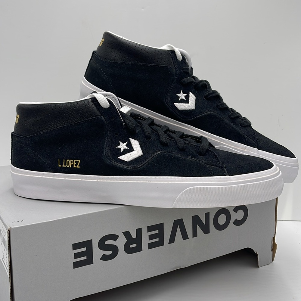 Converse Black High-Top Men's Shoes 171331C
LOUIE LOPEZ PRO MID BLACK/BLACK/WHIT - Picture 8 of 16